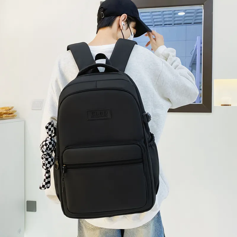 Wolfhorse Nylon Backpack Regular Unisex Black/Pink/Purple/Blue-2