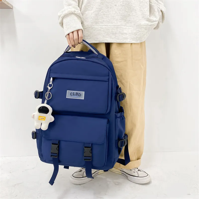 Wolfhorse Oxford Backpack Unisex Black/Navy Blue/Blue/Ecru-27