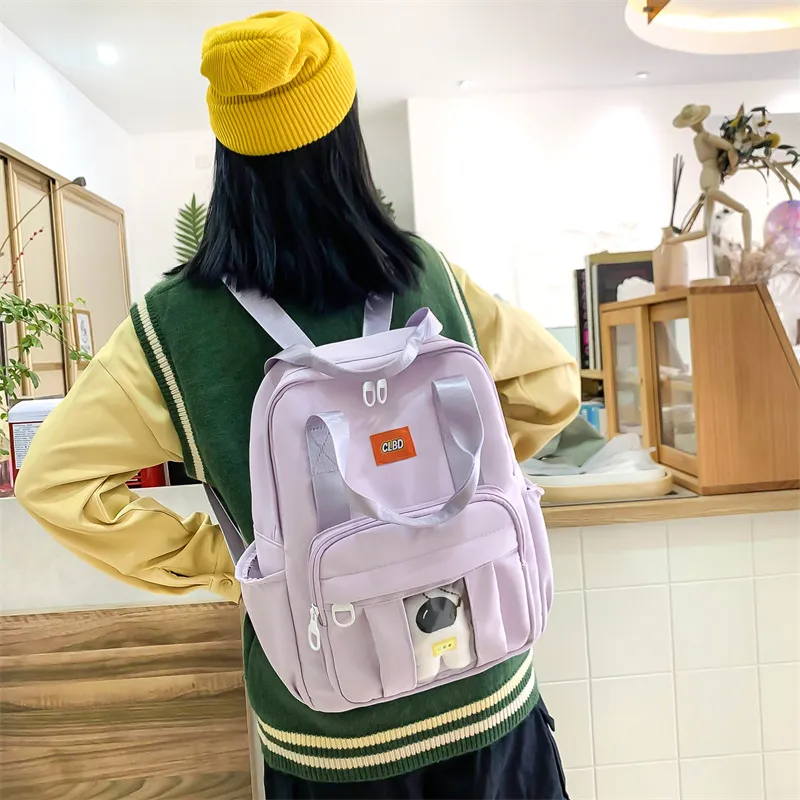 Wolfhorse Nylon Backpack Unisex Multicolor-14