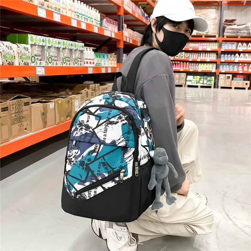 Wolfhorse Nylon Backpack Unisex Multicolor-7