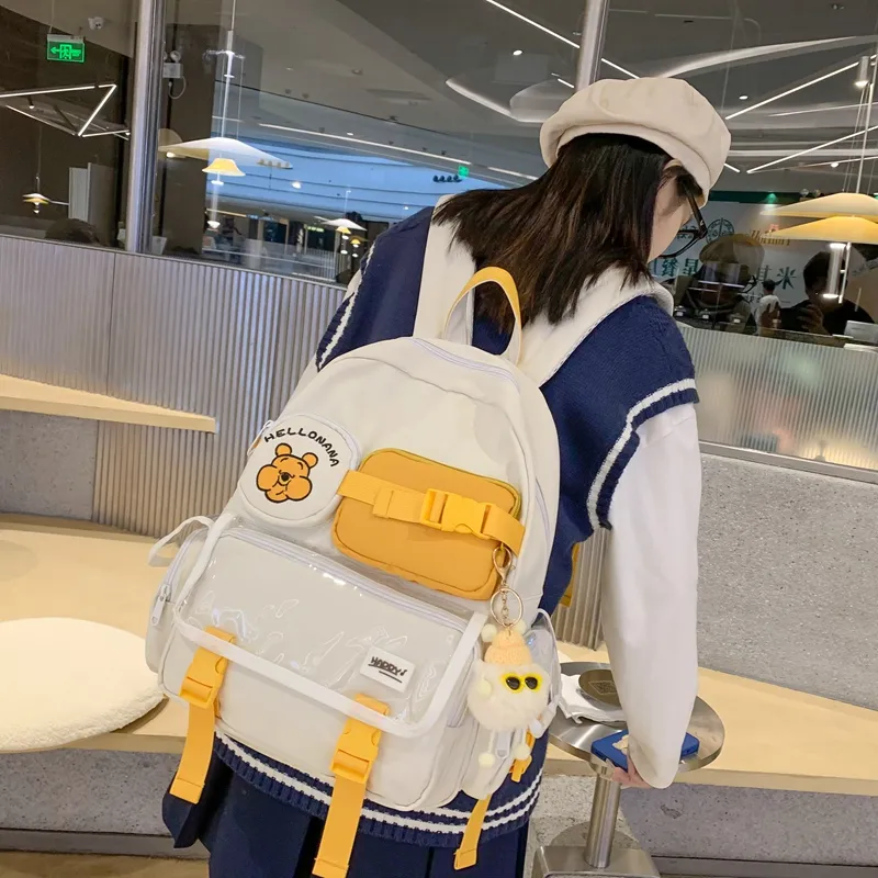 Wolfhorse Nylon Backpack Unisex Multicolor-27
