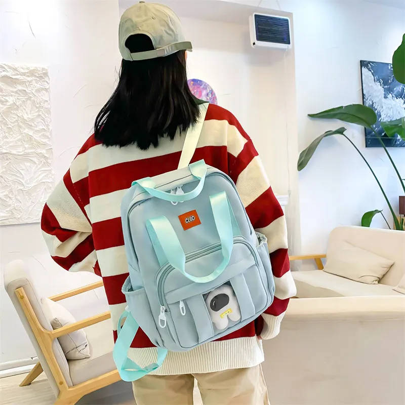 Wolfhorse Nylon Backpack Unisex Multicolor-23