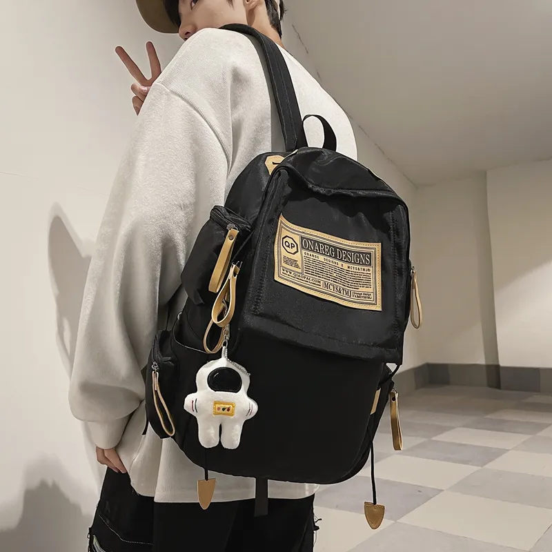 Wolfhorse Nylon Backpack Regular Unisex Green/Black/Blue/White/Red-13