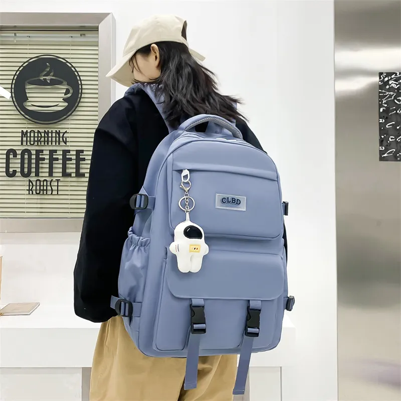 Wolfhorse Oxford Backpack Unisex Black/Navy Blue/Blue/Ecru-15