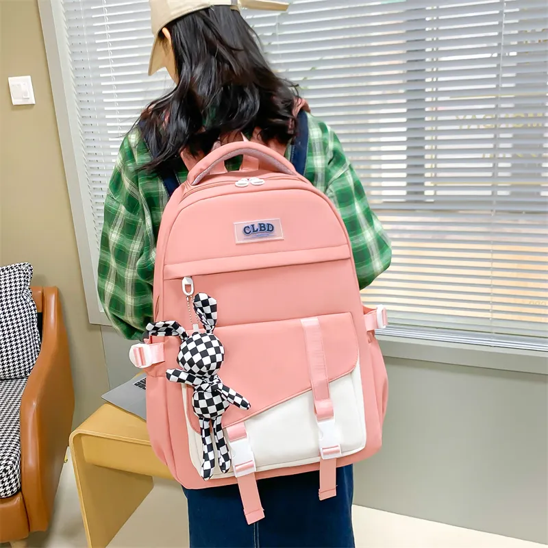 Wolfhorse Nylon Backpack Regular Unisex Pink/Black/Purple/Blue-2