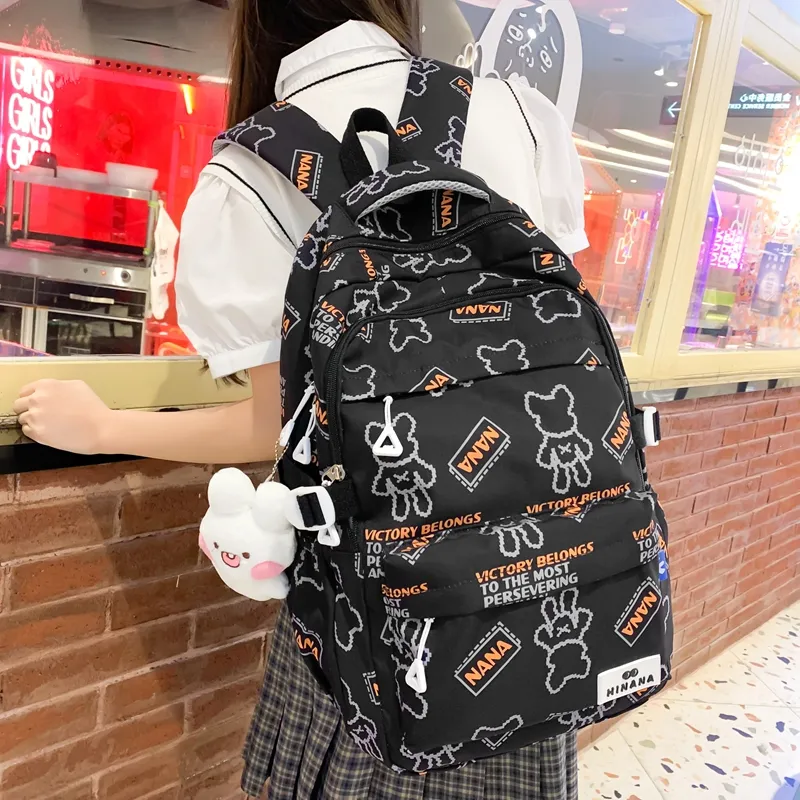 Wolfhorse Nylon Backpack Unisex Multicolor-5