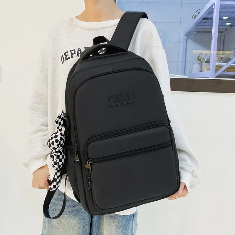 Wolfhorse Nylon Backpack Regular Unisex Black/Pink/Purple/Blue-4