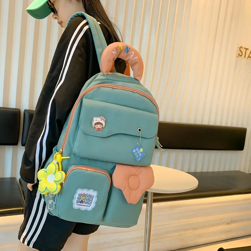 Wolfhorse Nylon Backpack Unisex Multicolor-17