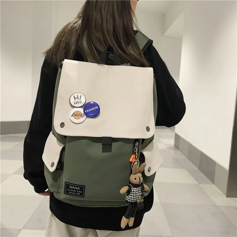 Wolfhorse Nylon Backpack Unisex Multicolor-22