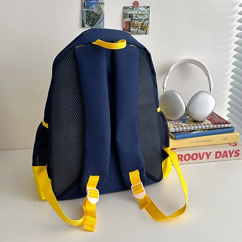 Wolfhorse Nylon Backpack Tubas Unisex Dark Blue/Blue/Pink/Green-15