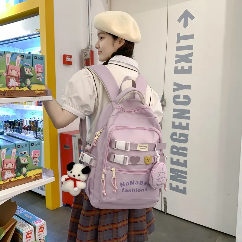 Wolfhorse Nylon Backpack Unisex Multicolor-9