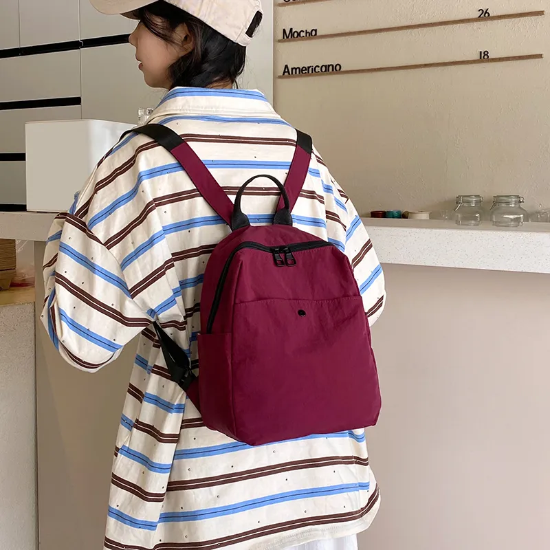 Wolfhorse Nylon Backpack Regular Unisex Black/Green/Purple White/Red-27