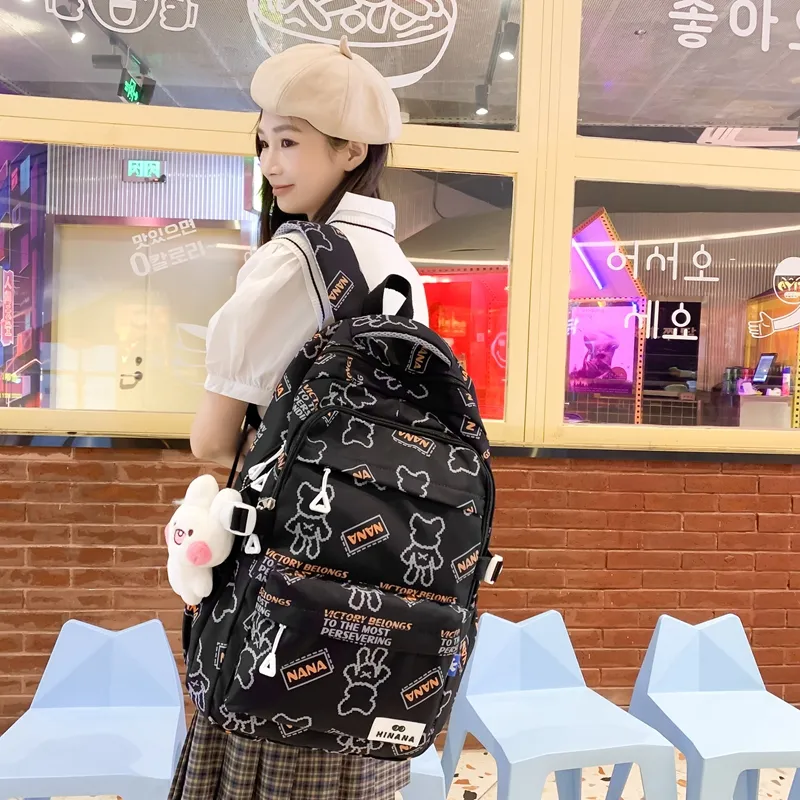 Wolfhorse Nylon Backpack Unisex Multicolor-3