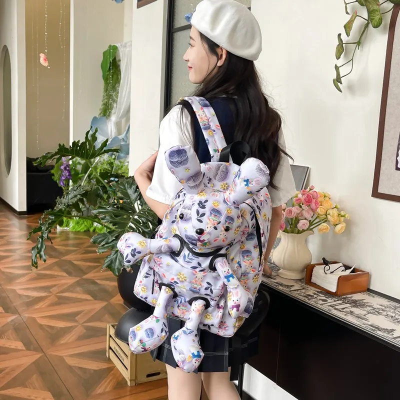 Wolfhorse Nylon Backpack Women's Multicolor-4