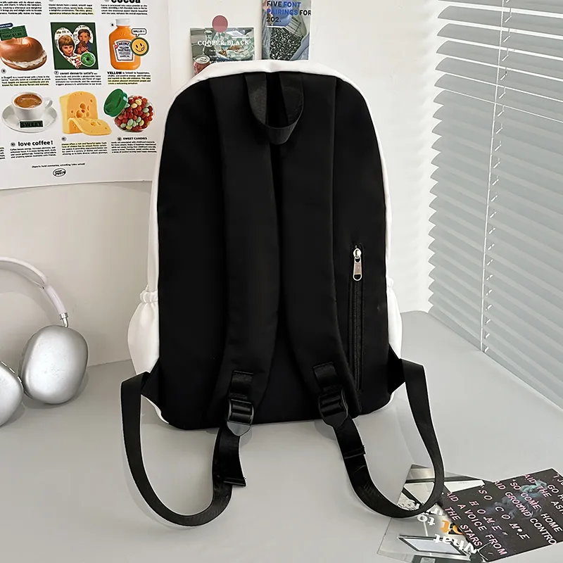 Wolfhorse Nylon Backpack Unisex Black Bear/White Bear-4