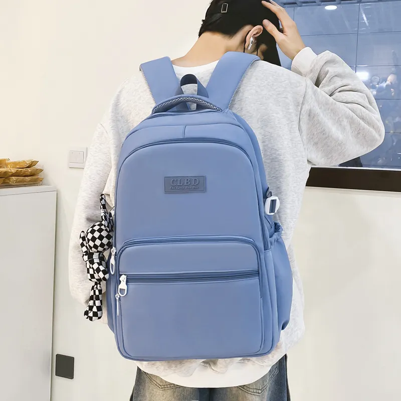 Wolfhorse Nylon Backpack Regular Unisex Black/Pink/Purple/Blue-9
