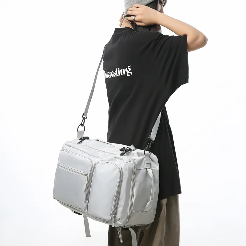 Wolfhorse Oxford Backpack Regular Unisex Black/Dark Gray/Light Gray/Red-20