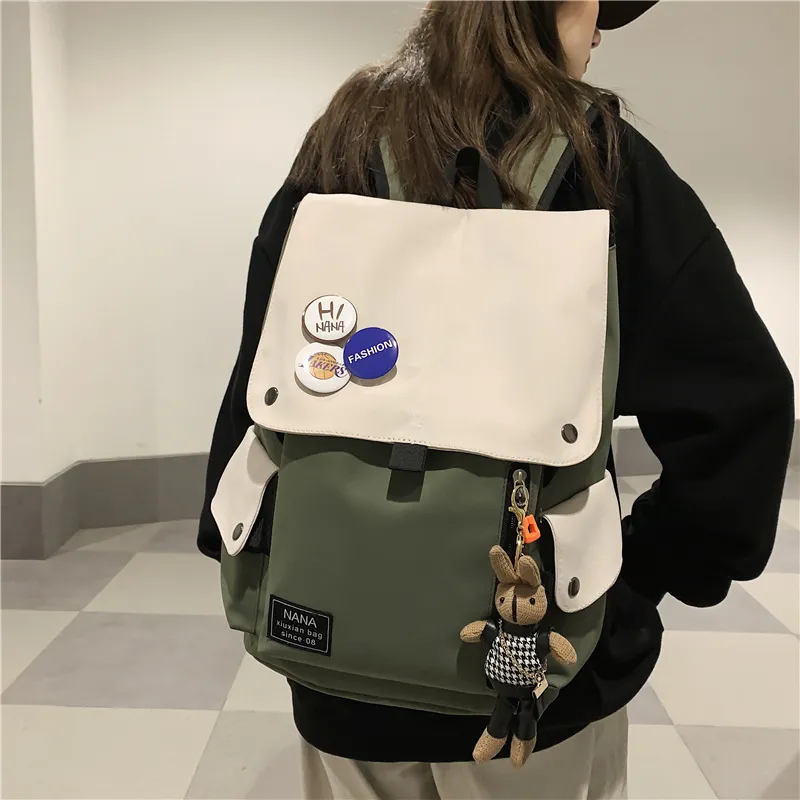 Wolfhorse Nylon Backpack Unisex Multicolor-20