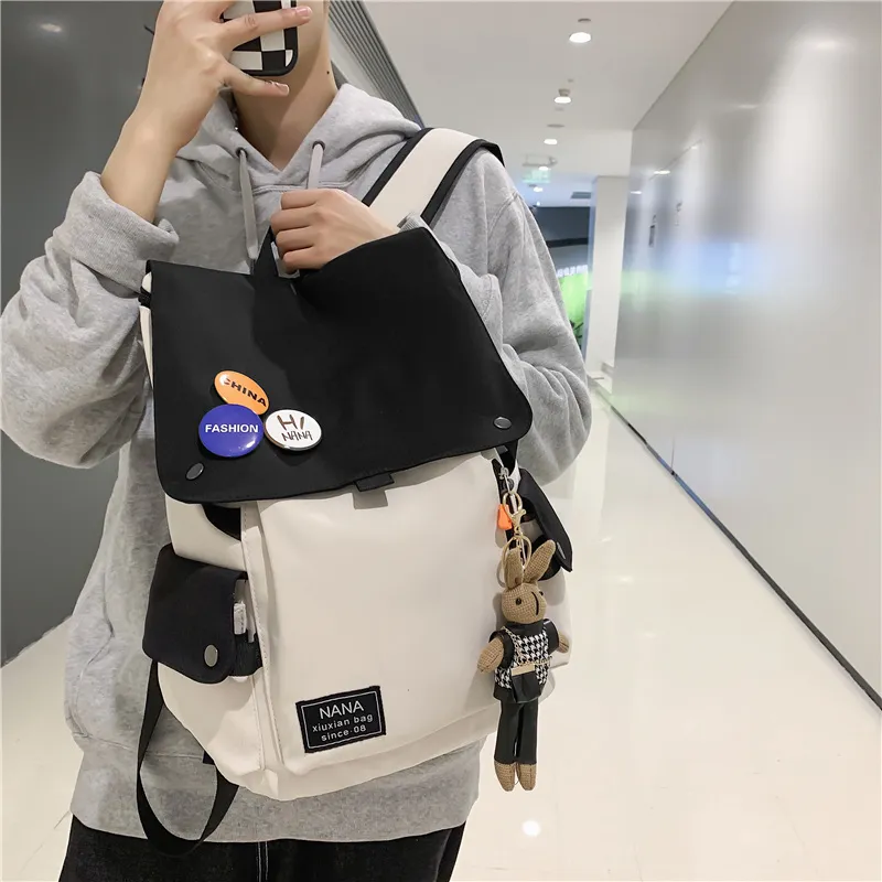 Wolfhorse Nylon Backpack Unisex Multicolor-8