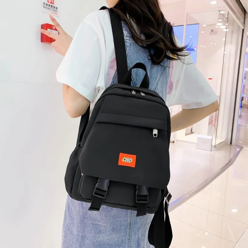 Wolfhorse Nylon Backpack Regular Unisex Pink With Blue/green With Orange/green With Black/black-22