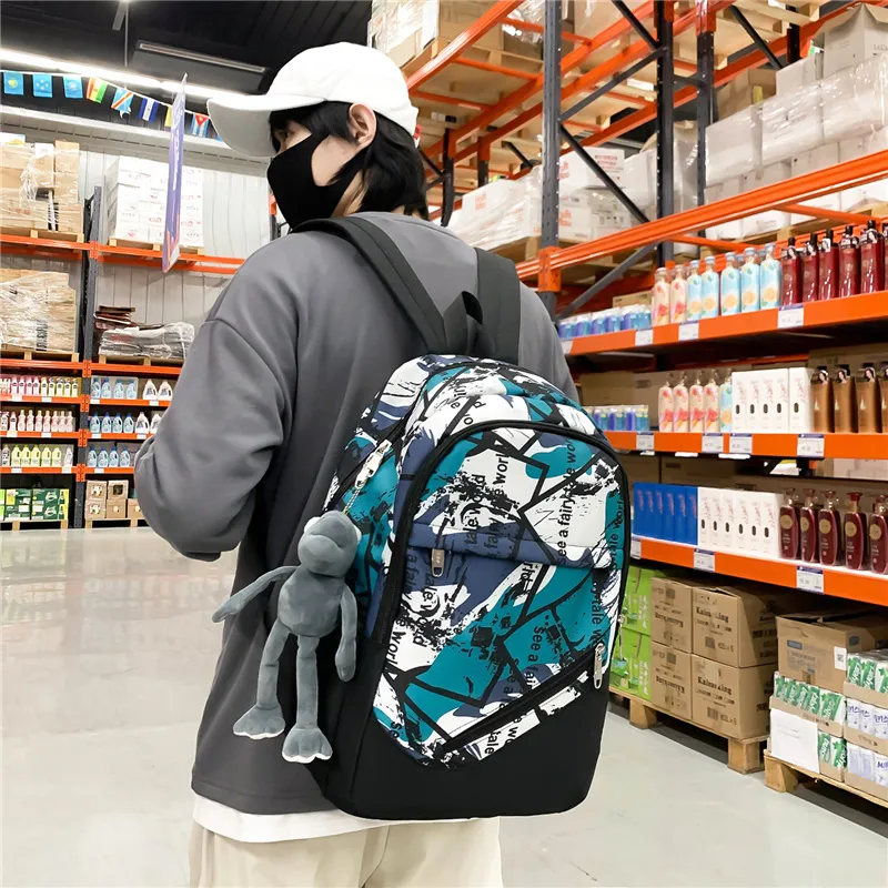 Wolfhorse Nylon Backpack Unisex Multicolor-10