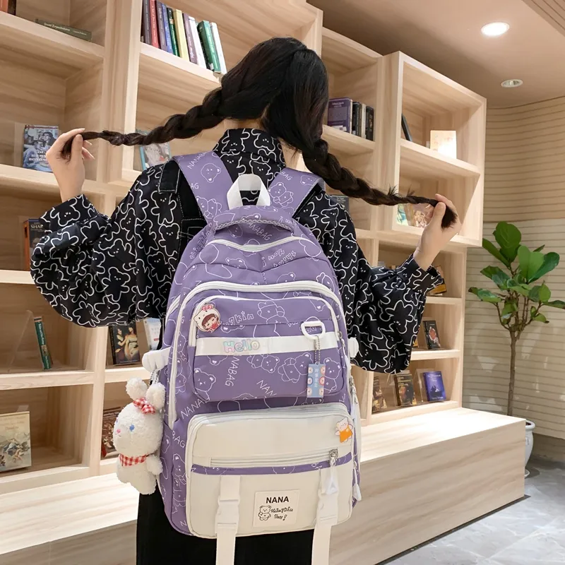 Wolfhorse Nylon Backpack Women's Multicolor-18