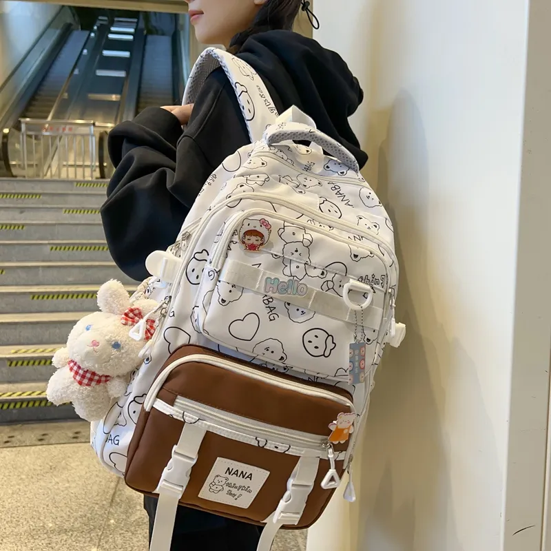 Wolfhorse Nylon Backpack Women's Multicolor-10