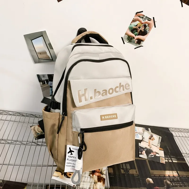 Wolfhorse Nylon Backpack Unisex Black/Green/Blue/Gray/Brown/Khaki-27