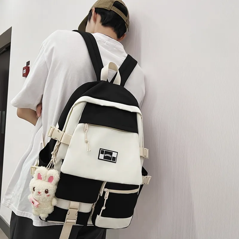 Wolfhorse Nylon Backpack Unisex Multicolor-3