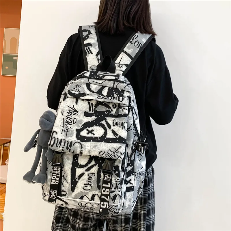 Wolfhorse Nylon Backpack Unisex Multicolor-27