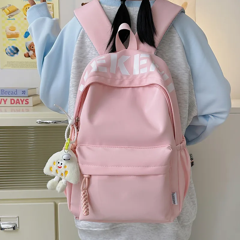 Wolfhorse Nylon Backpack Unisex Pink/Blue/White/Black/Yellow/Red-16
