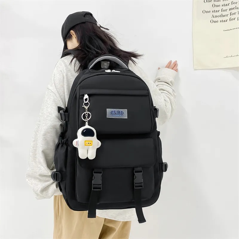 Wolfhorse Oxford Backpack Unisex Black/Navy Blue/Blue/Ecru-3