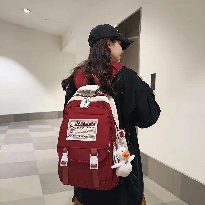 Wolfhorse Nylon Backpack Unisex Multicolor-22