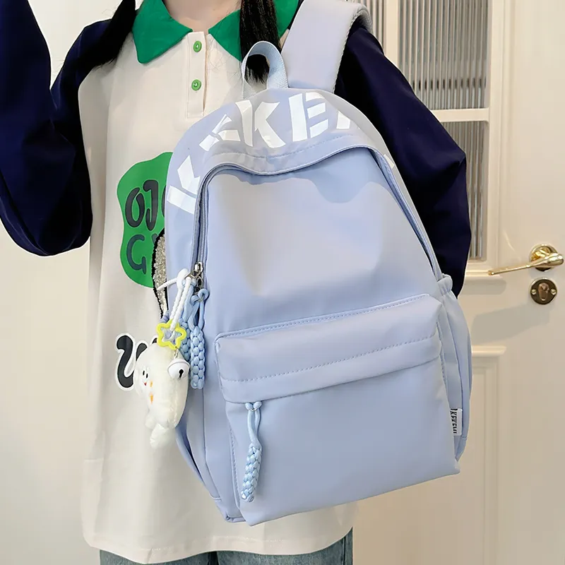 Wolfhorse Nylon Backpack Unisex Pink/Blue/White/Black/Yellow/Red-26