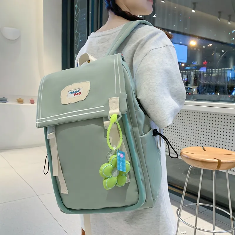 Wolfhorse Nylon Backpack Unisex Multicolor-19