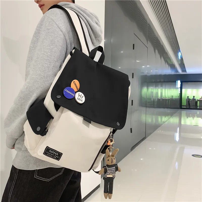 Wolfhorse Nylon Backpack Unisex Multicolor-11