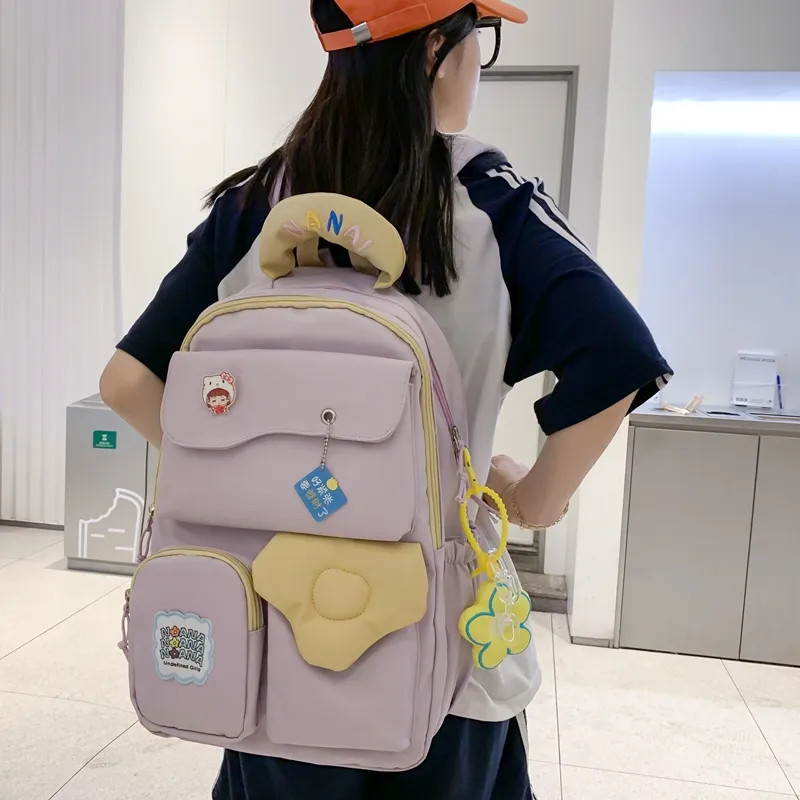 Wolfhorse Nylon Backpack Unisex Multicolor-27