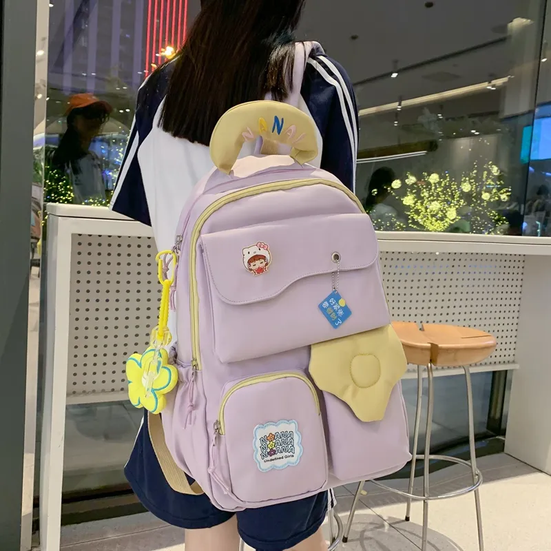 Wolfhorse Nylon Backpack Unisex Multicolor-32