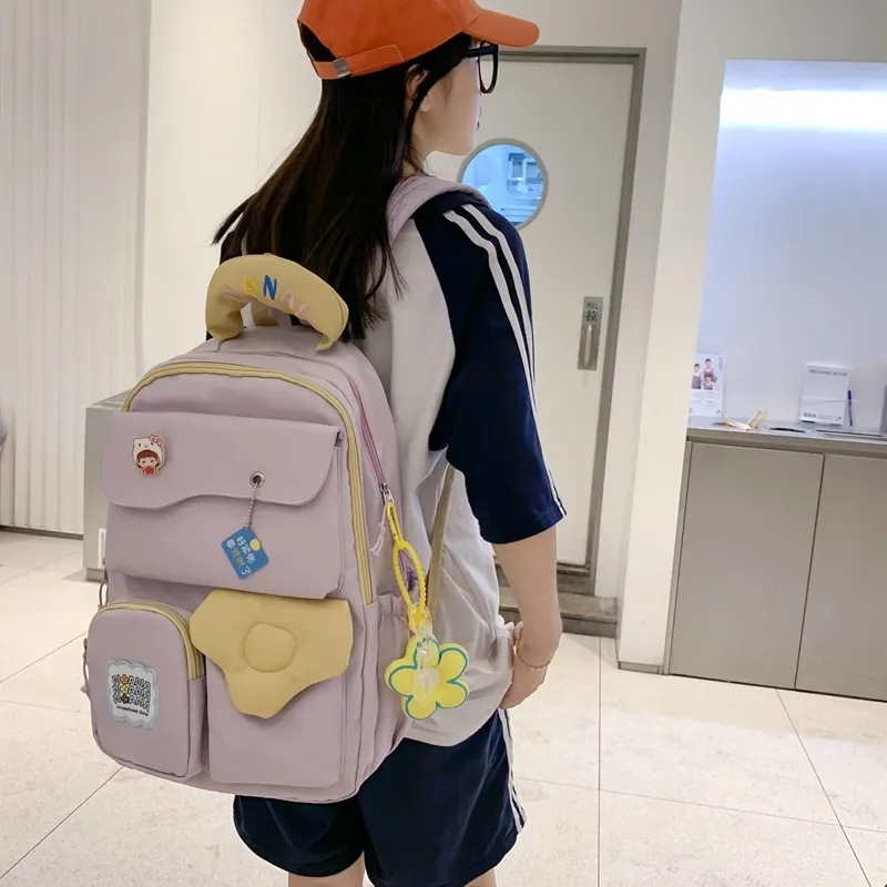 Wolfhorse Nylon Backpack Unisex Multicolor-28