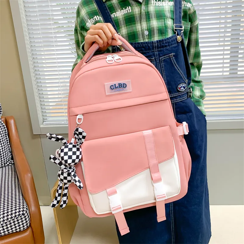 Wolfhorse Nylon Backpack Regular Unisex Pink/Black/Purple/Blue-6