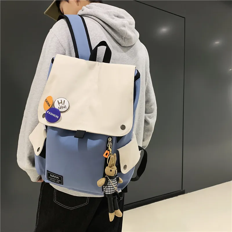 Wolfhorse Nylon Backpack Unisex Multicolor-16