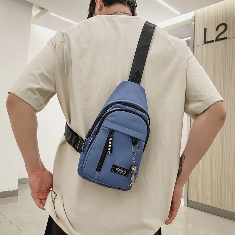 Paulinka Nylon Sling Bag Unisex Multicolor-12
