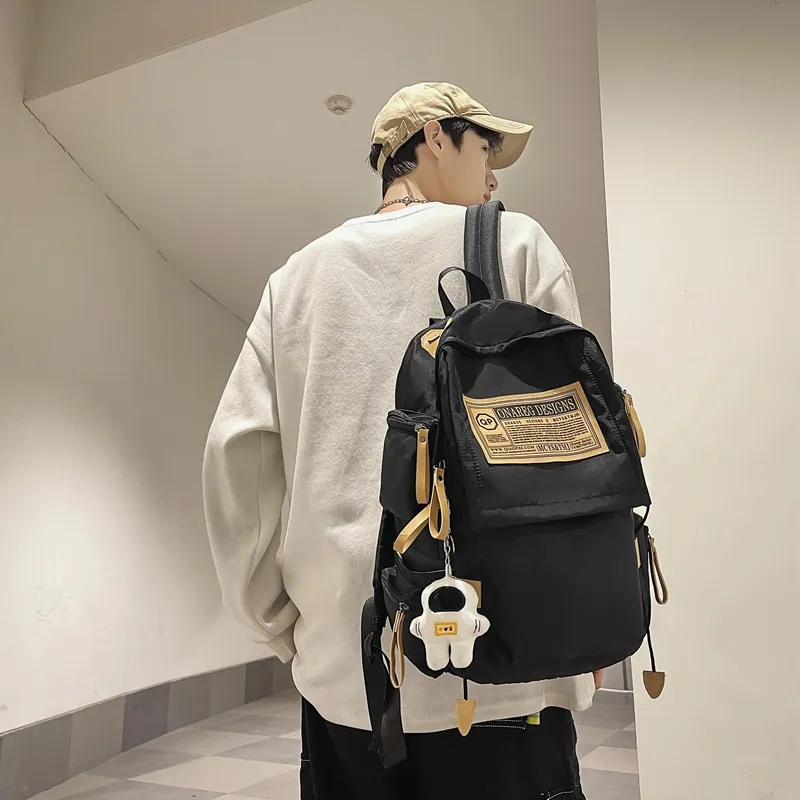 Wolfhorse Nylon Backpack Regular Unisex Green/Black/Blue/White/Red-12