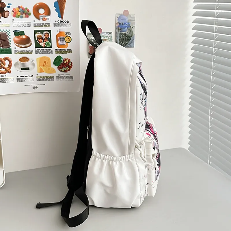 Wolfhorse Nylon Backpack Regular Unisex White Rabbit/Black Rabbit-1