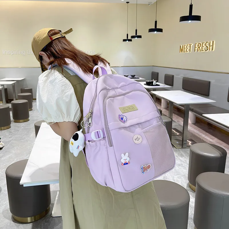 Wolfhorse Nylon Backpack Unisex Multicolor-22