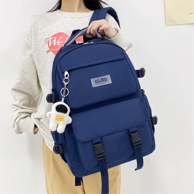 Wolfhorse Oxford Backpack Unisex Black/Navy Blue/Blue/Ecru-26