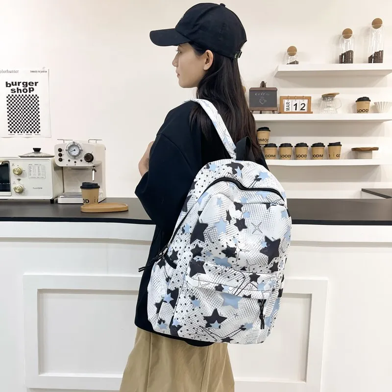 Wolfhorse Nylon Backpack Regular Unisex Black/Yellow/Blue/Green/Pink-20