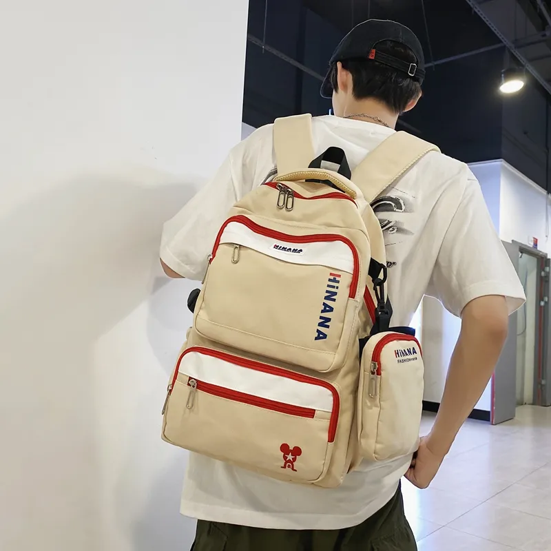 Wolfhorse Nylon Backpack Unisex Multicolor-22