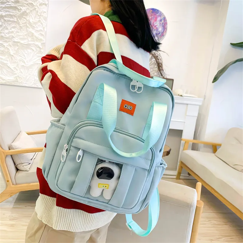 Wolfhorse Nylon Backpack Unisex Multicolor-24