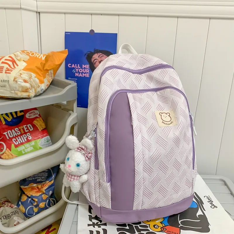 Wolfhorse Nylon Backpack Unisex Multicolor-22